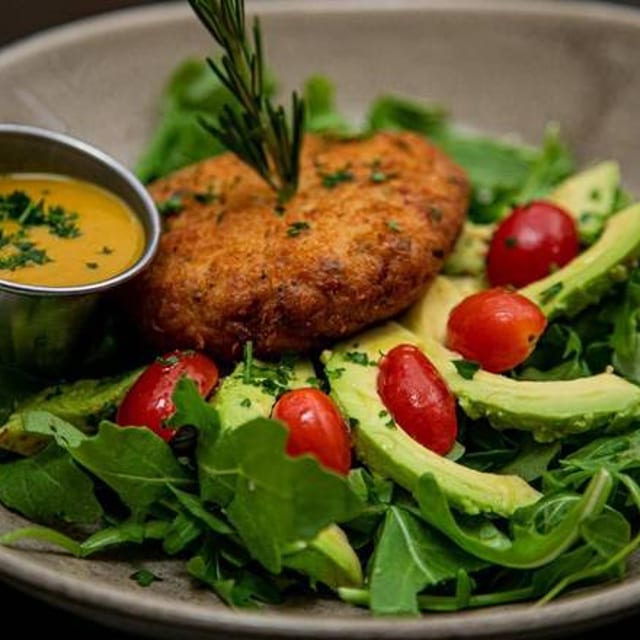 Lump Crab Cake Salad.